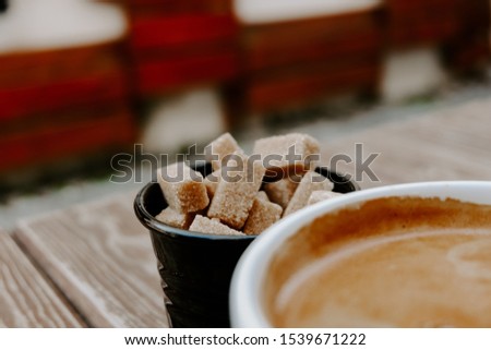 sugar and coffee, black sugar