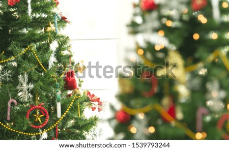 merry x mas  celebration with toy decoration design for christmas background  green style .