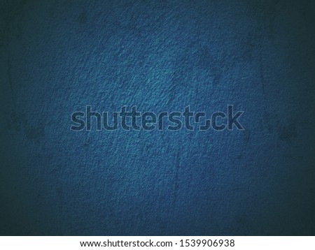 Beautiful Dark Blue Stucco Wall Background Abstract Grunge Decor Space for text