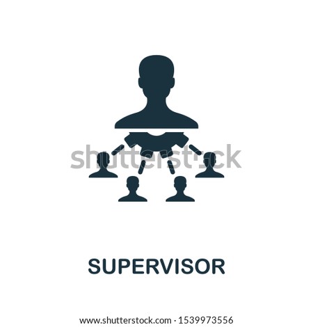 Supervisor icon. Simple element from business administration icons collection. Creative Supervisor icon ui, ux, apps, software and infographics. Royalty-Free Stock Photo #1539973556