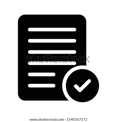 file complete vector glyph flat icon