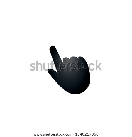 Pointer cursor icons. mouse clicking and grab hand.  Vector isolated symbols collection