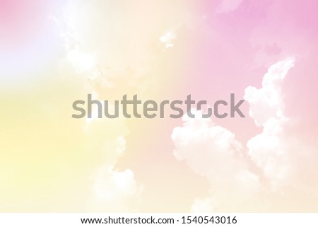 Soft pastel pink sweet color cloudy sky background
