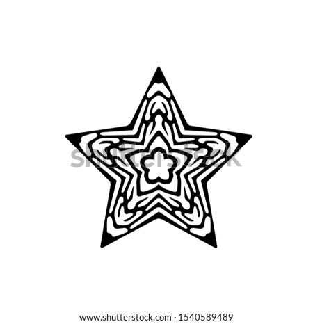 logo of star, tribal vector of sparkle insignia, icon symbol of luxury stardust, best decoration for happy new year and holidays