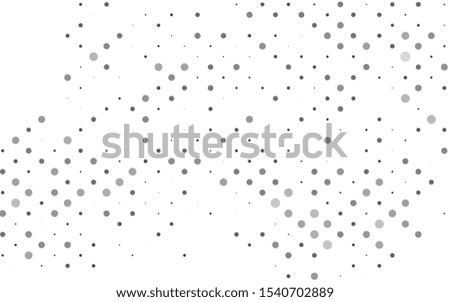 Light Silver, Gray vector background with bubbles. Modern abstract illustration with colorful water drops. Design for business adverts.