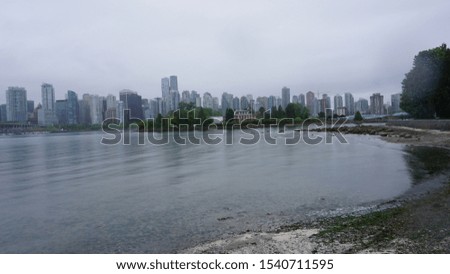 Downtown Vancouver skyline in Canada