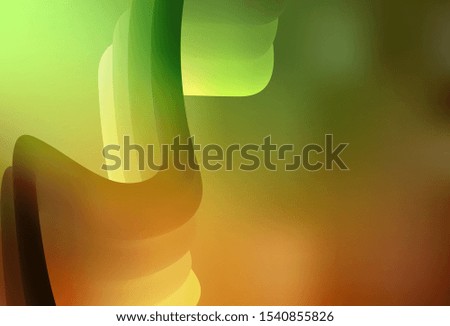 Light Green, Yellow vector abstract blurred background. An elegant bright illustration with gradient. New style design for your brand book.