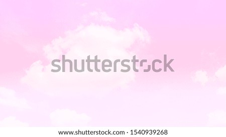 Beautiful sky and clouds in pink  color.Soft cloud in the sky background  soft pink tone.