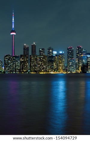Toronto Downtown Skyline at night