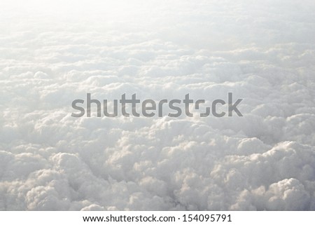 see the cloud from the plane's window Royalty-Free Stock Photo #154095791