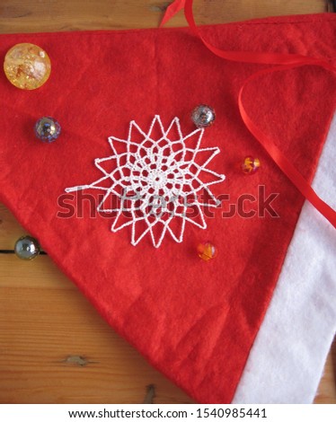   Christmas - New Year card - white snowflakes on a contrasting background - still life                             
