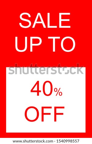 sale up to 40% off