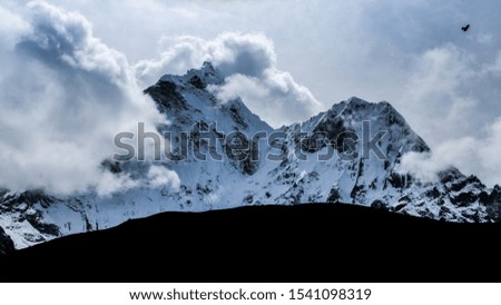 Himalayas mountain range in Nepal