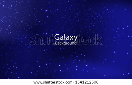 A Realistic galaxy background Vector