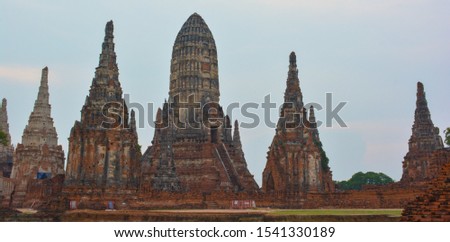 
Archaeological sites in Ayutthaya, Phra Nakhon Si Ayutthaya province, the old city is a UNESCO World Heritage Site.