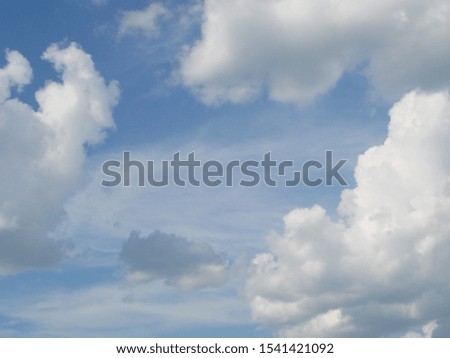 Blue sky with clouds nature for background. Pattern of clouds in the blue sky.