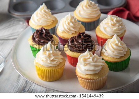 cupcake images in colorful cup 