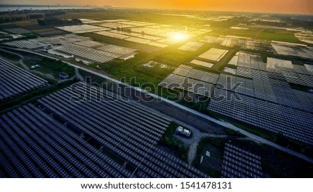 Aerial photography of solar photovoltaics