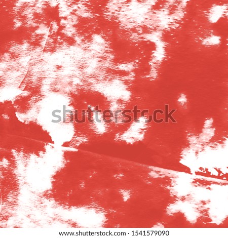 Fabric Design Pattern. Tie And Dye. Acrylic Graphic. Splattered Chic Abstraction. Ethnic Cloth Dirty Art. Handmade Splash Style Canvas. Red, White Fabric Design Pattern.