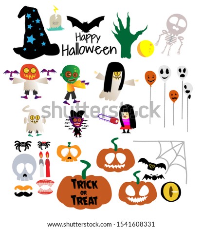 halloween icon for photo booth decoration