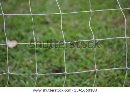 The net of the football gate.