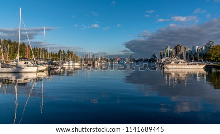 Vancouver skyline from Stanley Park, BC, Canada