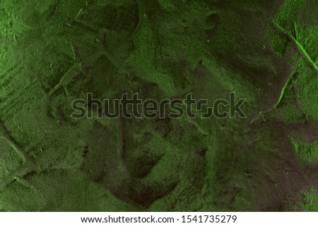 beautiful green aged bright bold venetian plaster texture - abstract photo background