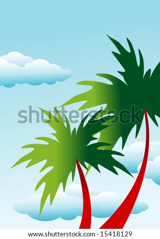 Floral palm background