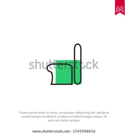 Toilet icon in trendy flat style isolated on white background. Vector illustration
