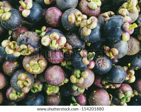Mangosteen Fruit background.Photo captured with an iPhone. 