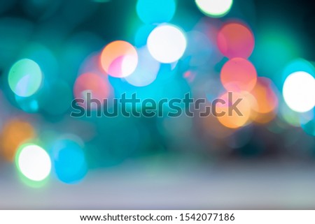 Photo of defocused Christmas lights background