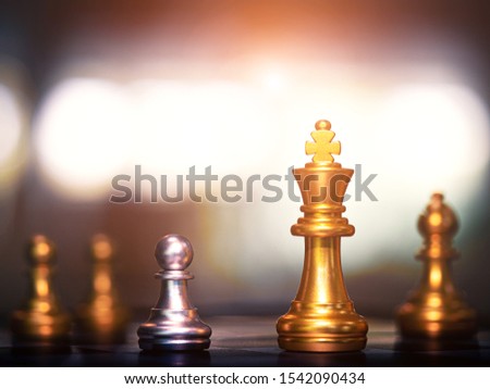Chess board game, Concept for business strategy and tactic battle.