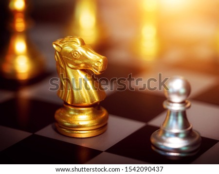 Chess board game, Concept for business strategy and tactic battle.