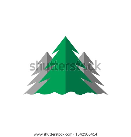 pine logo icon template, pine vector element