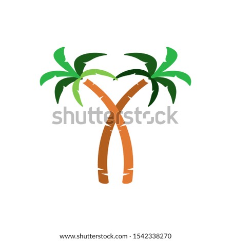 Palm tree logo template vector icon design