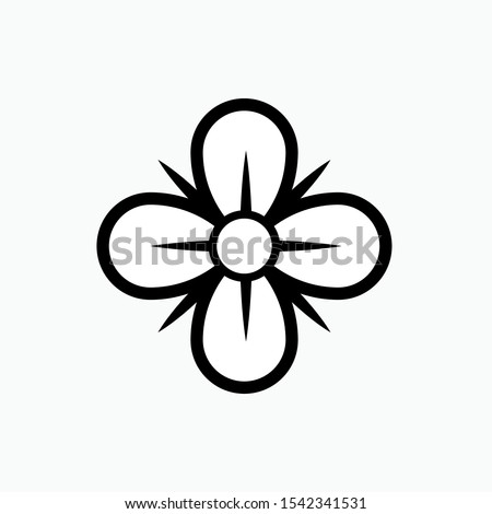 Flower Icon - Vector, Sign and Symbol for Design, Presentation, Website or Apps Elements.