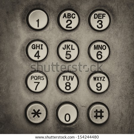 Vintage phone button