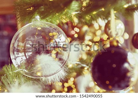 new year 2020 christmas tree decoration