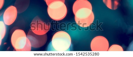 Abstract blur light bulb bokeh background, winter and christmas illumination concept