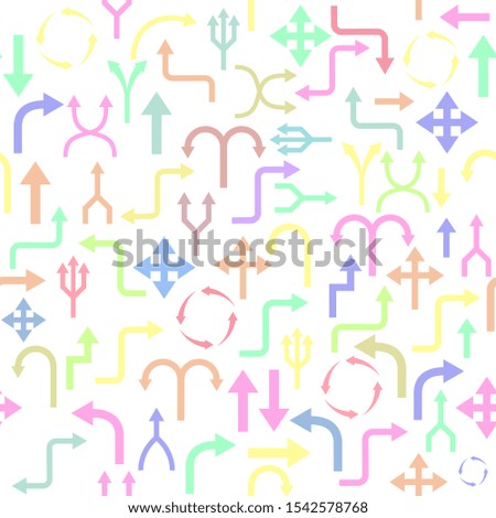 direction seamless pattern background icon.