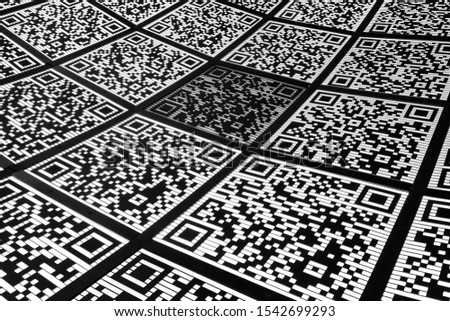 Abstract QR code background (abbreviated from Quick Response code)