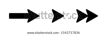 arrows vector collection black. Different black Arrows icons,vector set. Abstract elements for business infographic Royalty-Free Stock Photo #1542717836