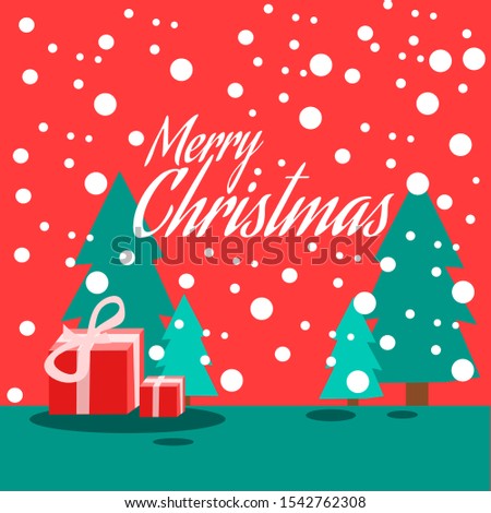 Merry Christmas cartoon vector for background flyer poster 