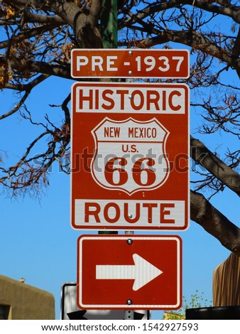 North America, United States, New Mexico, Route 66 of Santa Fe