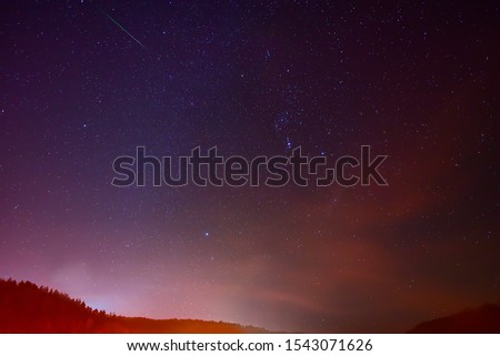 Constellation Orion in the night sky.