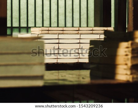 Korean old books, Korean culture Royalty-Free Stock Photo #1543209236