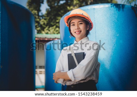 young girl worker in the factory