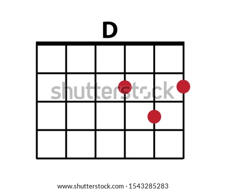 Guitar cord chart icon vector illustration
