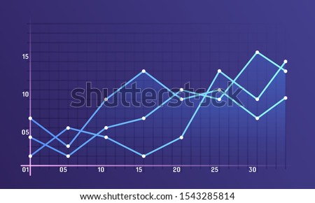 Set of different graphs and charts. Infographics and diagnostics, charts and schemes vector. Business charts and graphs infographic elements. Currency business and market charts vector set. 