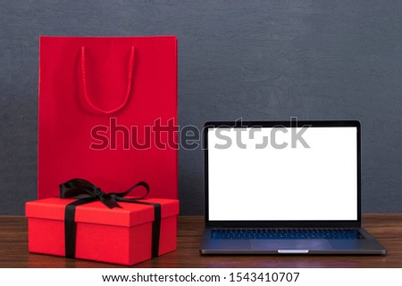 Black Friday sale and new year christmas day shopping banner. Mockup of special day, empty black board for logo and text. Isolated black wood texture background